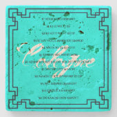 Das Kölsche Grundgesetz – Köln Cologne Jugendstil Steinuntersetzer (Vorderseite)