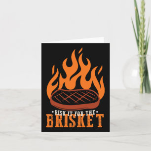 Das komische Risiko für die Brisket Grilling-Grill Karte