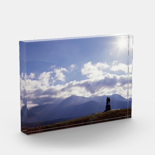 Das Kommando Monument Schottland Fotoblock (Links)