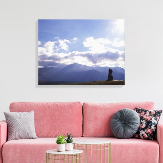 Das Kommando Monument Schottland Leinwanddruck (Insitu (Wohnzimmer))