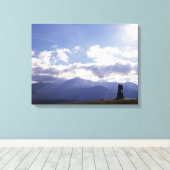 Das Kommando Monument Schottland Leinwanddruck (Insitu (Holzboden))