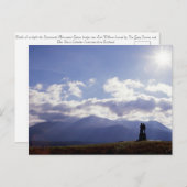 Das Kommando Monument Schottland Postkarte (Vorne/Hinten)