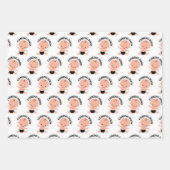 Das "kommende bald" Baby-Duschwappapier Geschenkpapier Set (Vorderseite)