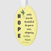 Das kommende Jahr wird glücklicher sein Ornament (Vorderseite)