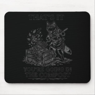 Das kommt auf den Kompost lustiger Sibirischer Hus Mousepad