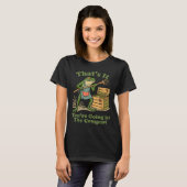 Das kommt in den Kompost Frosch Gärtner-Mutter T-Shirt (Vorne ganz)