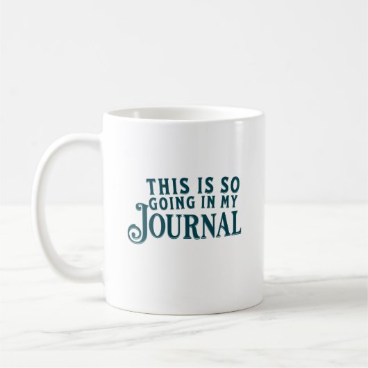Das kommt so in meinen Journal-Becher Kaffeetasse (Links)