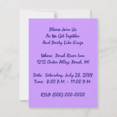 DAS KÖNIG ERSUCHT PARTY WIE KINGS ~ EINLAGE EINLADUNG (Rückseite)