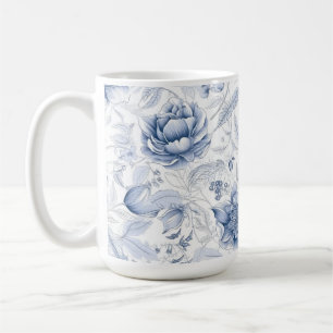 Das königliche blaue Porzellan-Blumenmuster Bd.1 T Kaffeetasse