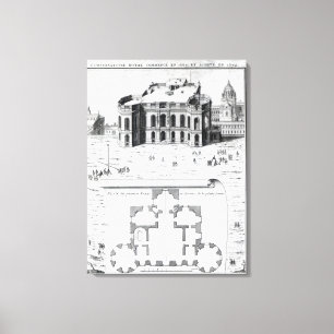 Das königliche Observatorium in Paris, 1741 Leinwanddruck