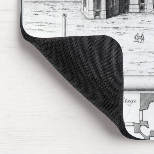 Das königliche Observatorium in Paris, 1741 Mousepad (Ecke)