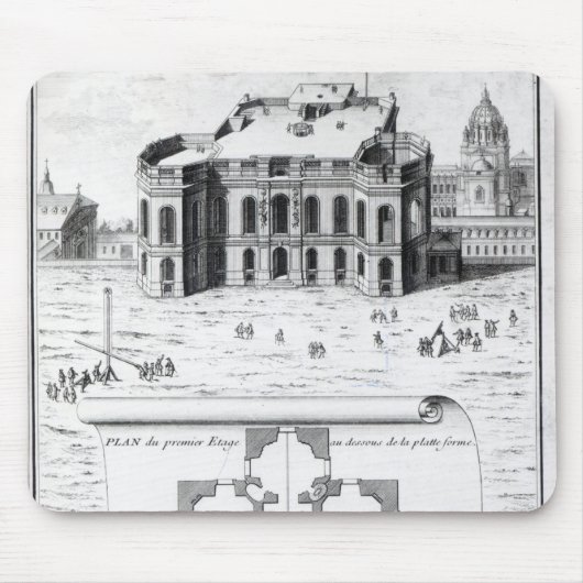 Das königliche Observatorium in Paris, 1741 Mousepad (Vorne)