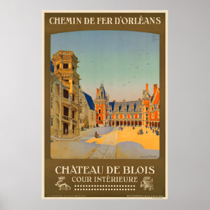 Das königliche Schloss de Blois Schlösser der Loir Poster