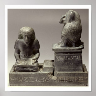 Das königliche Schreiber Nebmertuf Schreiben unter Poster