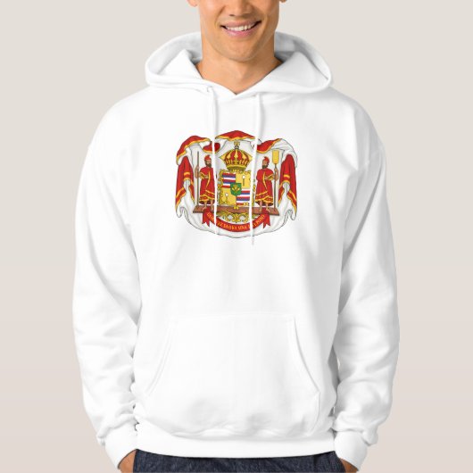 Das königliche Wappen des Königreiches von Hawaii Hoodie (Vorderseite)