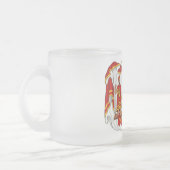 Das königliche Wappen des Königreiches von Hawaii Mattglastasse (Links)