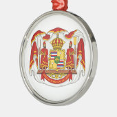 Das königliche Wappen des Königreiches von Hawaii Ornament Aus Metall (Links)