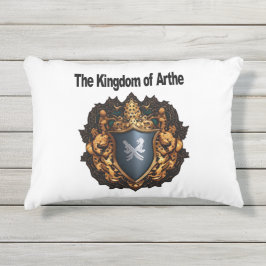 Das Königreich Arthe Wappen deckt Kunst ab Kissen Für Draußen