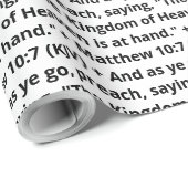 Das Königreich des Himmels steht zur Hand. Geschenkpapier (Rolleneckpunkt)