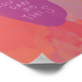 Das können Sie tun - inspirierende Zitate Abstrakt Poster (Ecke)