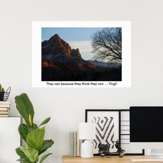 Das können sie, weil sie denken, poster (Heimbüro)