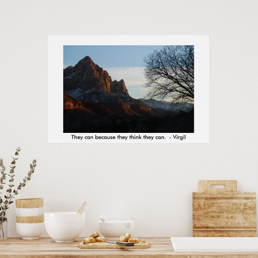 Das können sie, weil sie denken, poster (Küche)