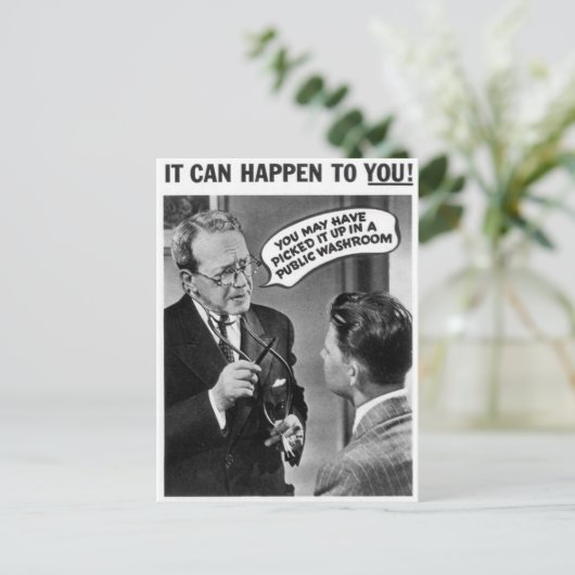 Das könnte dir passieren! postkarte (Stehend Vorderseite)