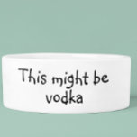 Das könnte Vodka Hund Funny Spaß Pet sein Napf<br><div class="desc">Dieses Design entstand aus meiner einzigartigen Acrylmalerei. Sie kann personalisiert werden, indem Sie auf die Schaltfläche Anpassen klicken und den Namen, die Initialen oder die Wörter ändern. Sie können auch die Textfarbe und den Textstil ändern oder den Text für nur ein Bild löschen. Kontaktieren Sie mich unter colorflowcreations@gmail.com , wenn...</div>