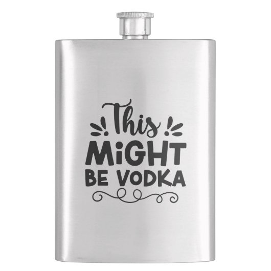 Das könnte Wodka sein Flachmann (Vorderseite)