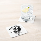 Das kontrastreiche Bike-Image auf dem Untersetzer (Vor Ort)