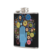 Das Konzept der Bewegung Flachmann (Links)