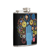 Das Konzept der Bewegung Flachmann (Rechts)