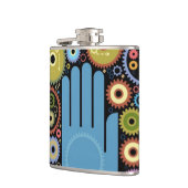 Das Konzept der Bewegung Flachmann (Links)