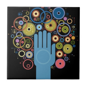 Das Konzept der Bewegung Fliese