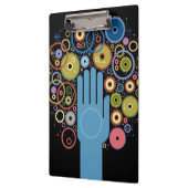 Das Konzept der Bewegung Klemmbrett (Links)