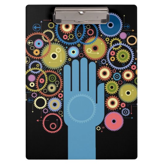 Das Konzept der Bewegung Klemmbrett (Vorderseite)