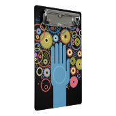 Das Konzept der Bewegung Mini Klemmbrett (Schrägansicht)