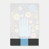 Das Konzept der Bewegung Post-it Klebezettel (Vorderseite)