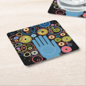 Das Konzept der Bewegung Rechteckiger Pappuntersetzer (angewinkelt)