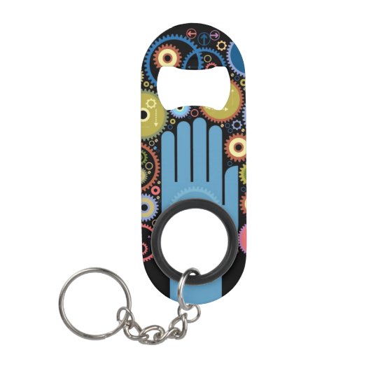 Das Konzept der Bewegung Schlüsselbund Flaschenöffner (Vorderseite)