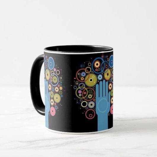 Das Konzept der Bewegung Tasse (Vorderseite Links)