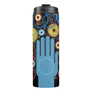 Das Konzept der Bewegung Thermosbecher