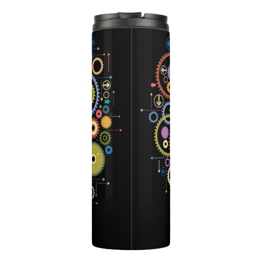 Das Konzept der Bewegung Thermosbecher (Rückseite)