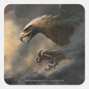 Das Konzept der Großen Adler Quadratischer Aufkleber