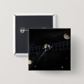 Das Konzept der Raumsonde der Morgendämmerung Button (Vorne & Hinten)