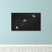 Das Konzept der Raumsonde der Morgendämmerung Leinwanddruck (Insitu (Holzboden))