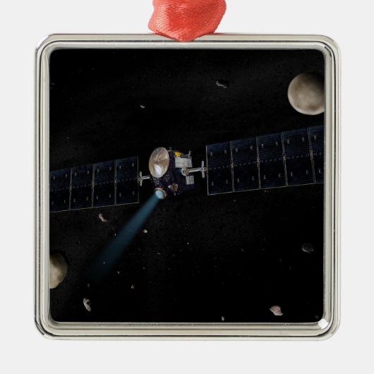 Das Konzept der Raumsonde der Morgendämmerung Ornament Aus Metall (Vorne)