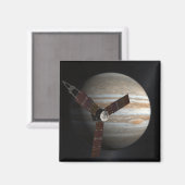 Das Konzept des Künstlers für das Juno-Raumfahrzeu Magnet (Vorderseite/Rückseite)