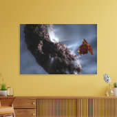 Das Konzept des Künstlers für die Begegnung mit De Leinwanddruck (Insitu (Wohnzimmer))