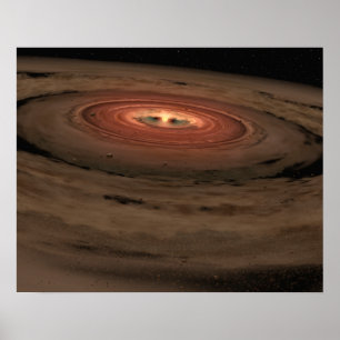 Das Konzept des Künstlers Mini-Sonnensystem in der Poster